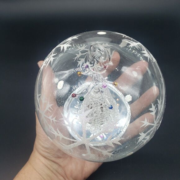 Sorelle Spun Glass Light Up Color Change Christmas‎ Tree Large Hand Blown Globe - Picture 5 of 13